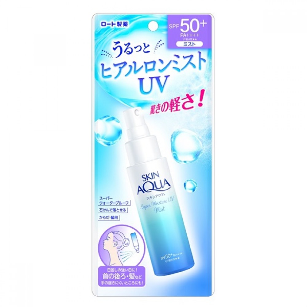 Rohto Mentholatum - Skin Aqua Super Moisture UV Mist SPF50+ PA++++ - 60ml