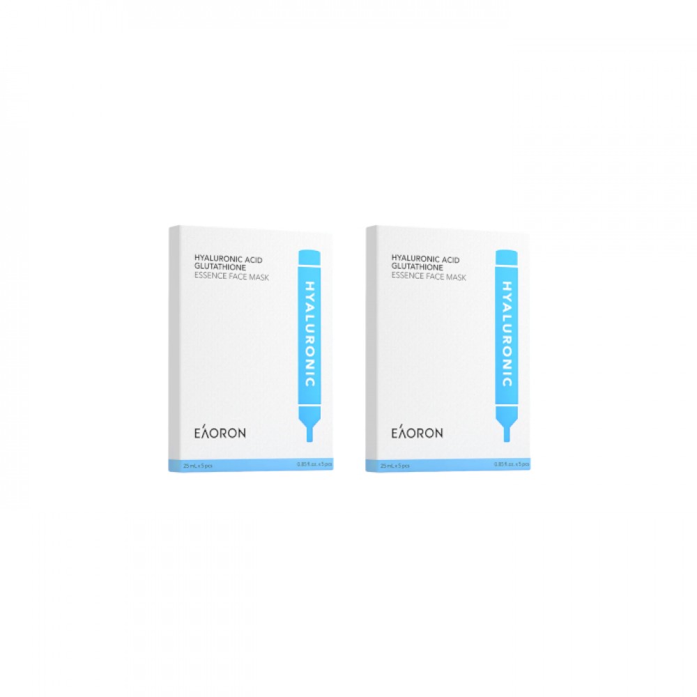 EAORON - Hyaluronic Acid Glutathione Essence Face Mask - 10pcs Set