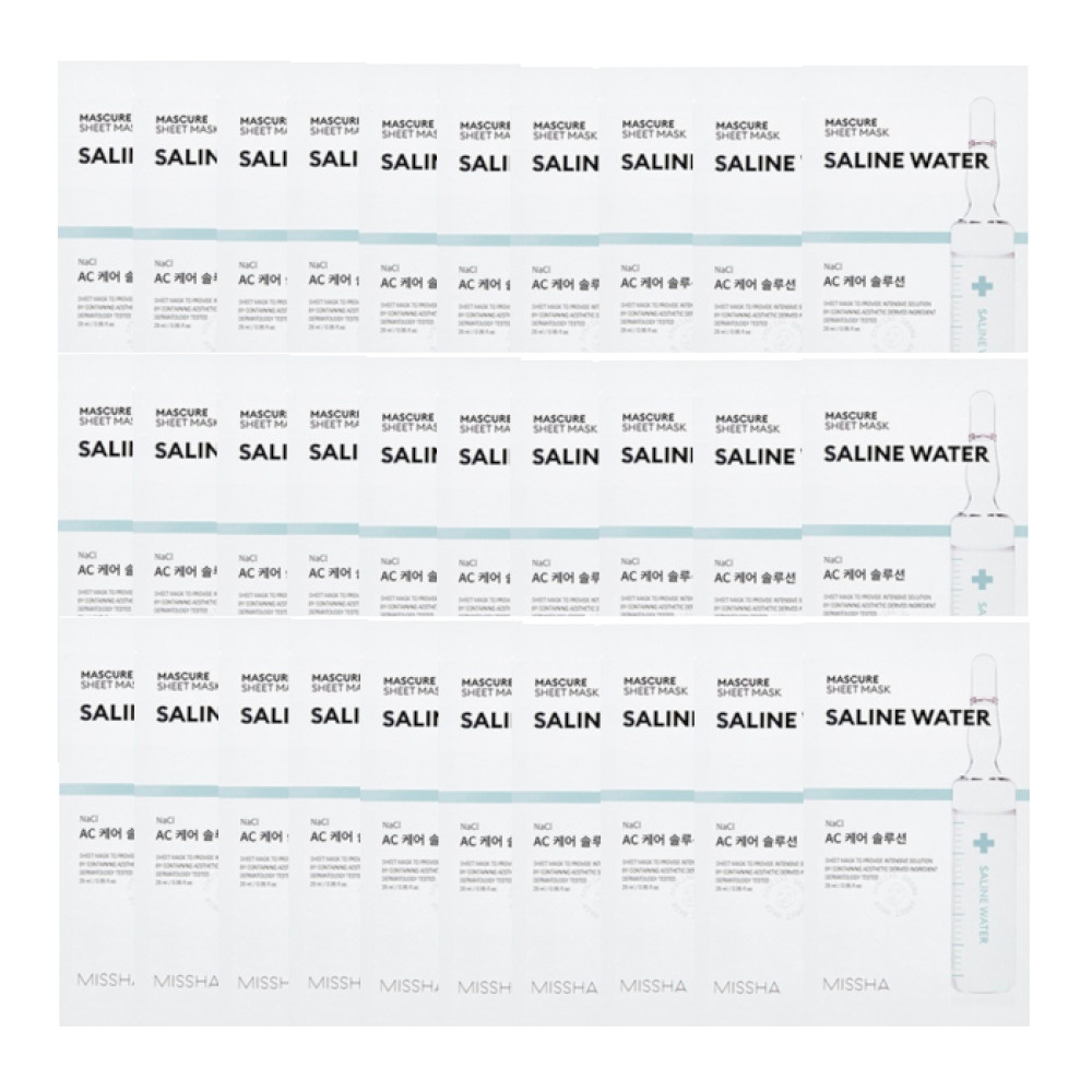 MISSHA - Mascure Solution Sheet Mask - Saline Water (30pcs) Set