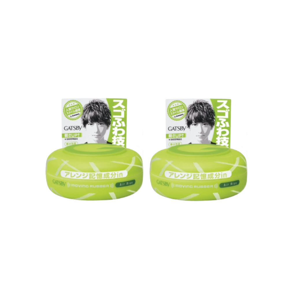 Mandom - Gatsby Moving Rubber - 80g - Air Rise Green - 2pcs