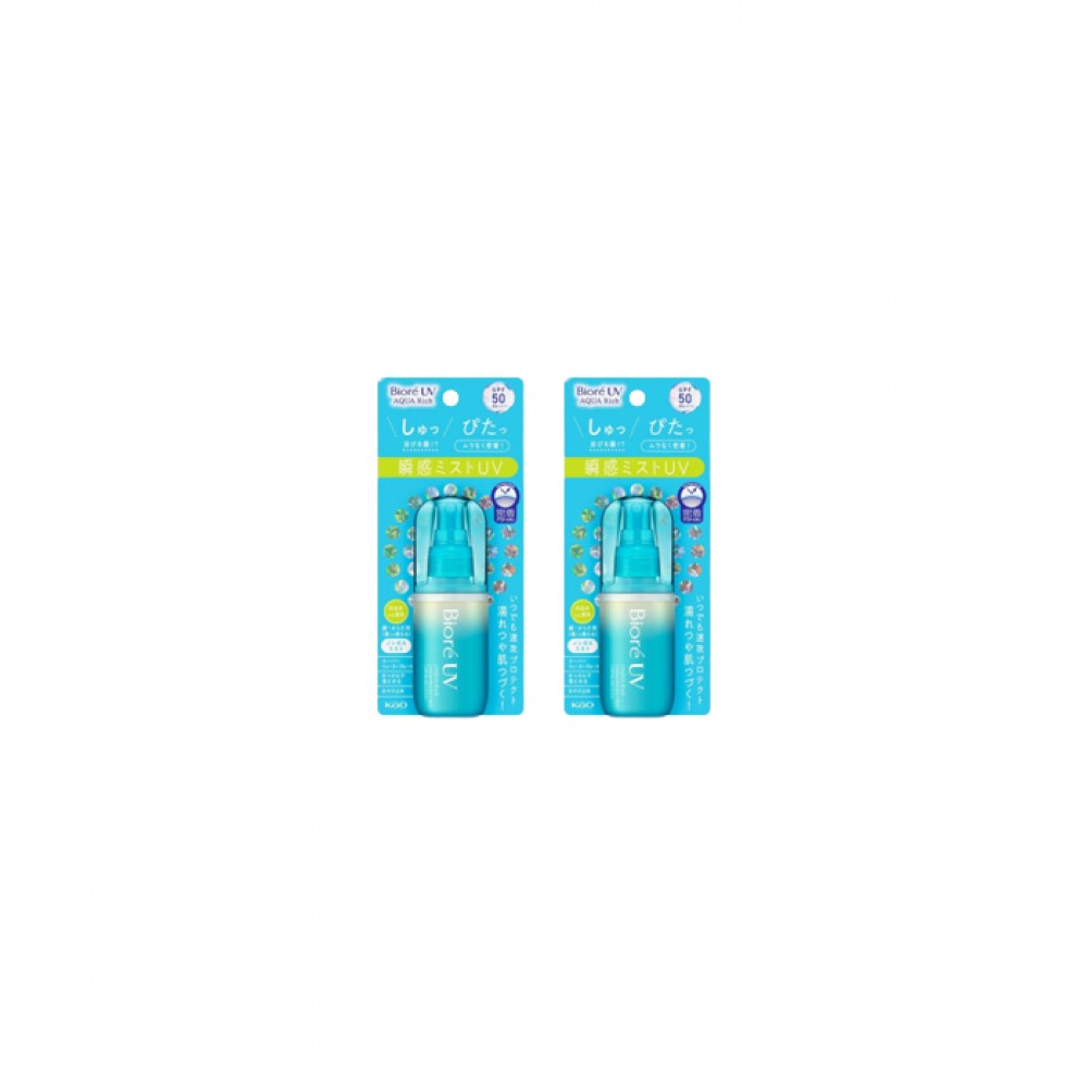 Kao - Biore UV Aqua Rich Aqua Protect Mist SPF50 PA++++ - 60ml (2ea) Set