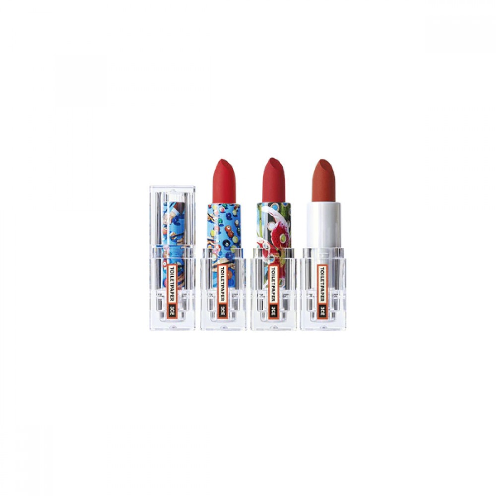3CE - Soft Matte Lipstick Toiletpaper Edition - 3.5g