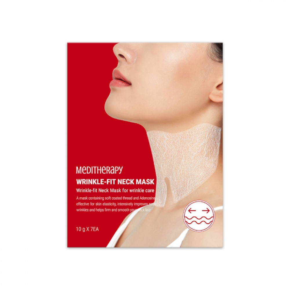 Meditherapy - Wrinkle-Fit Neck Mask - 10g*7ea