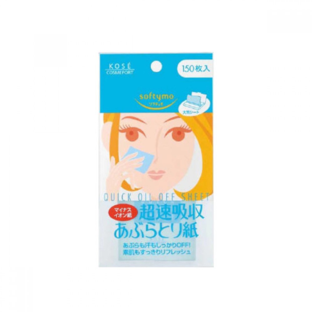 Kose - Softymo Quick Oil Off Sheet - 150pcs