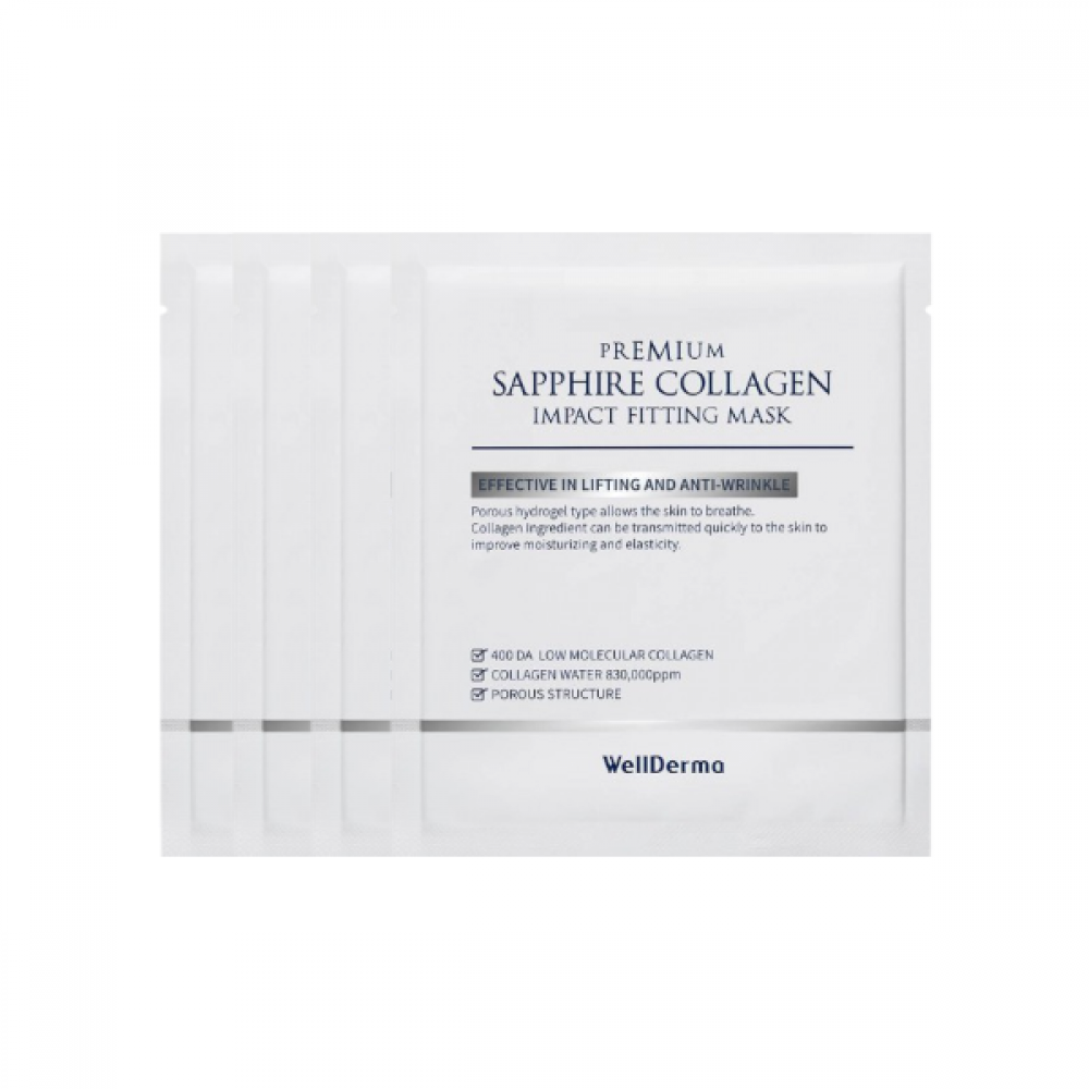 WELLDERMA - Collagen Impact Fitting Mask - 4pcs