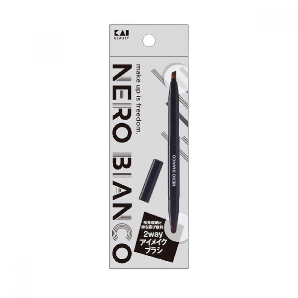KAI - NERO BIANCO 2way Eye Makeup Brush - 1 pc