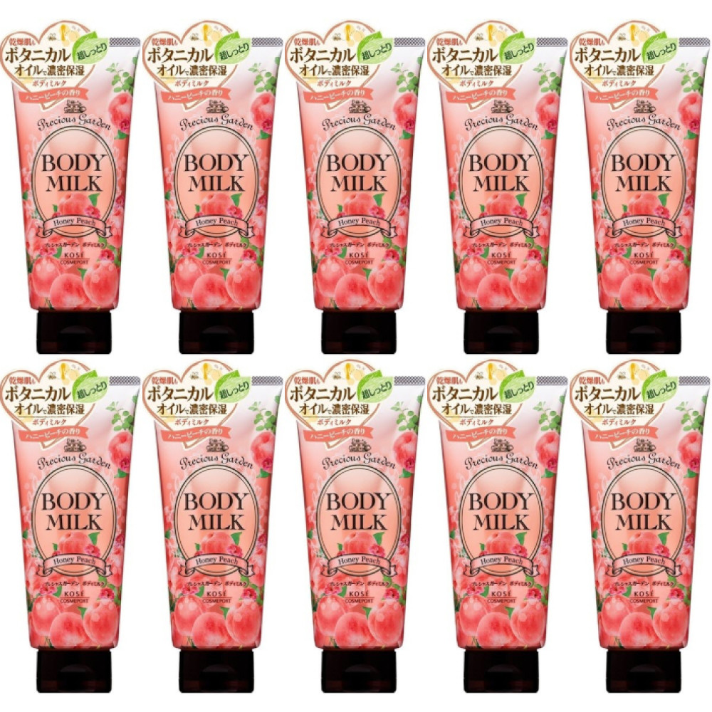 Kose - Precious Garden Body Milk - Honey Peach - 200g (10ea) Set