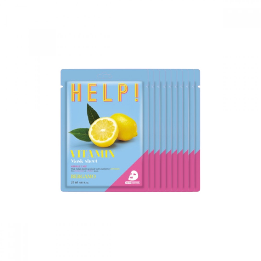 Bergamo - Help! Mask Pack - Vitamin - 10pcs