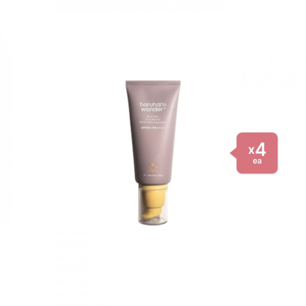 haruharu wonder - Black Rice Pure Mineral Relief Daily Sunscreen SPF50+ PA++++ - 50ml (4ea) Set