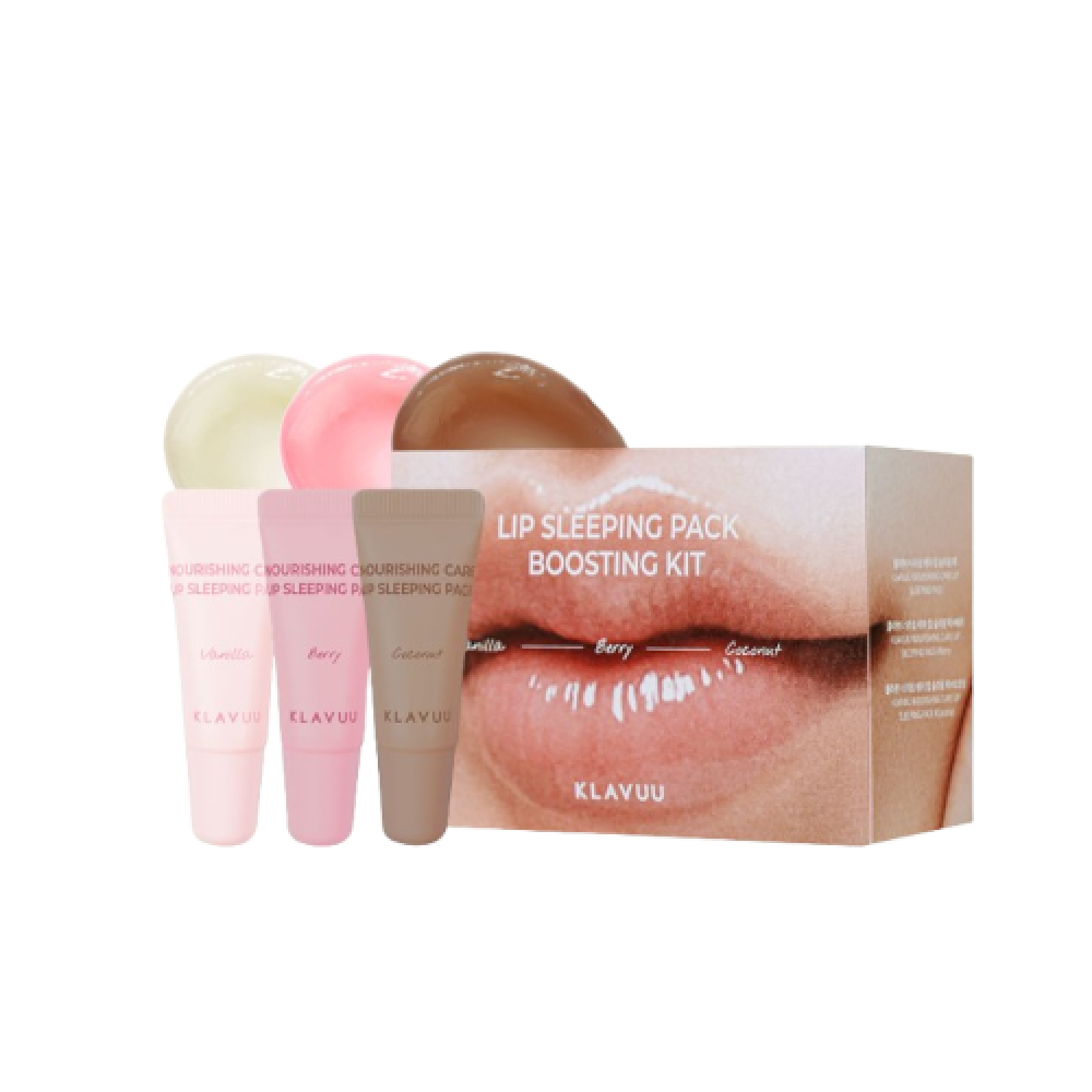 KLAVUU - Lip Sleeping Pack Boosting Kit - 3g*3