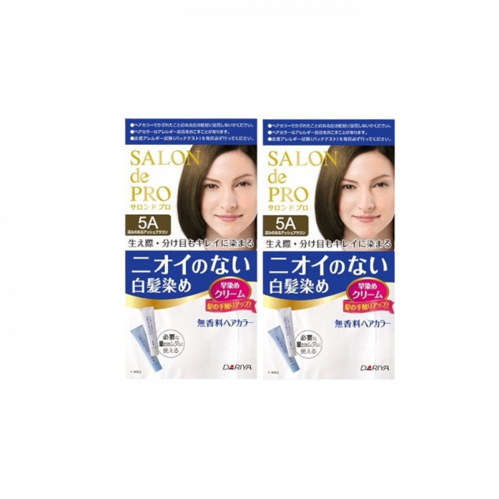 Dariya Salon De Pro - Hair Color Cream - 1box - 5A Deep Assy (2ea) Set