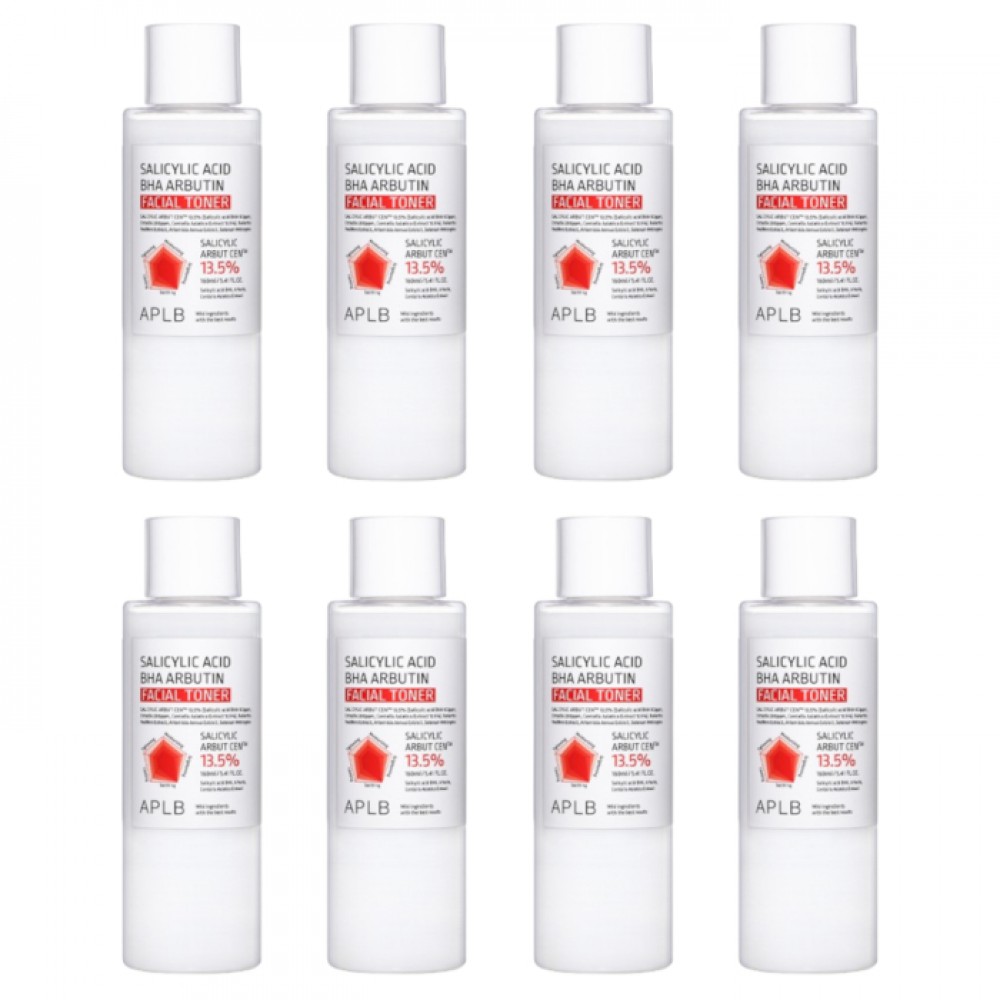 APLB - Salicylic Acid BHA Arbutin Facial Toner - 160ml (8ea) Set