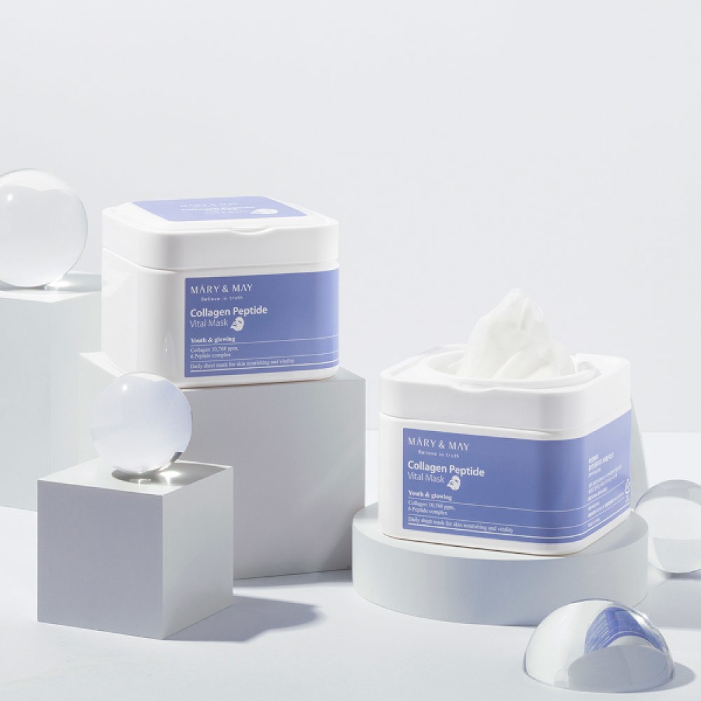 Mary&May - Collagen Peptide Vital Mask - 30pcs/400g
