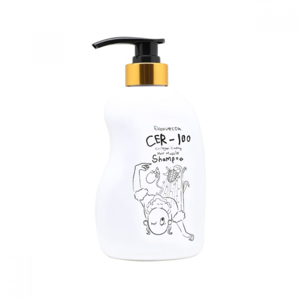 Elizavecca - CER-100 Collagen Hair A+ Muscle Tornado Shampoo - 500ml