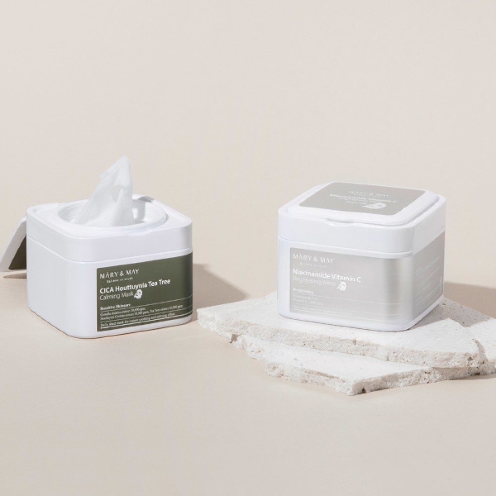 Mary&May - CICA Houttuynia Tea Tree Calming Mask - 30pcs/400g