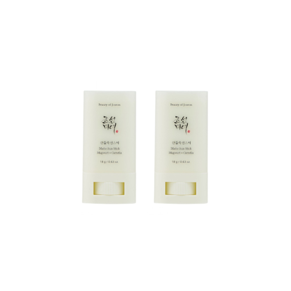 BEAUTY OF JOSEON - Matte Sun Stick : Mugwort + Camelia SPF50 PA++++ Twin Pack - 18g*2