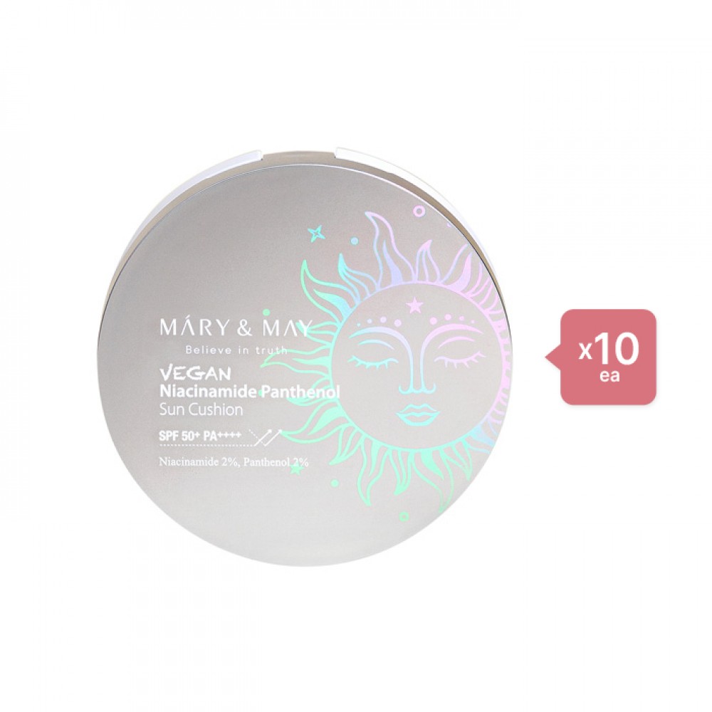 Mary&May - Vegan Niacinamide Panthenol Sun Cushion SPF50+ PA++++ - 25g (10ea) Set