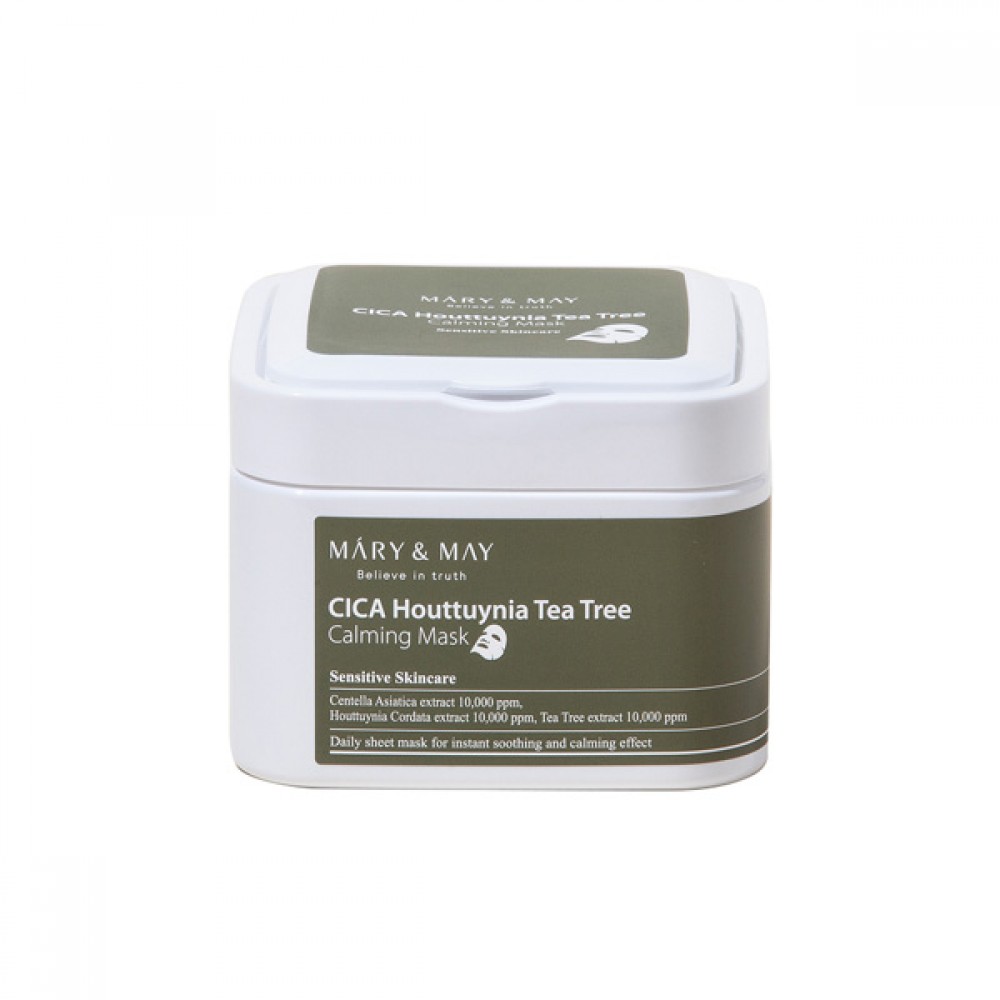 Mary&May - CICA Houttuynia Tea Tree Calming Mask - 30pcs/400g
