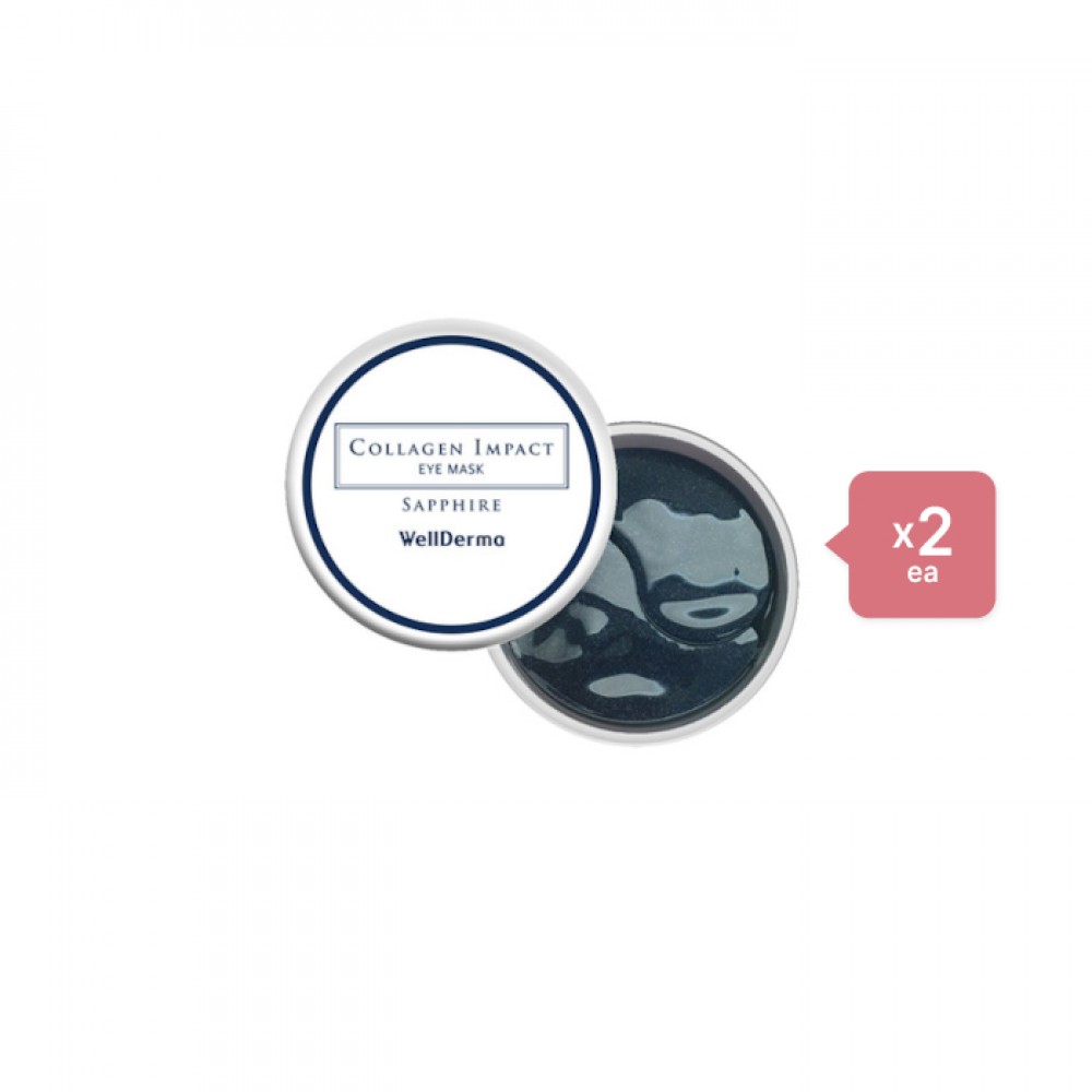 WELLDERMA Collagen Impact Sapphire Eye Mask - 60pcs/100g (2ea) Set