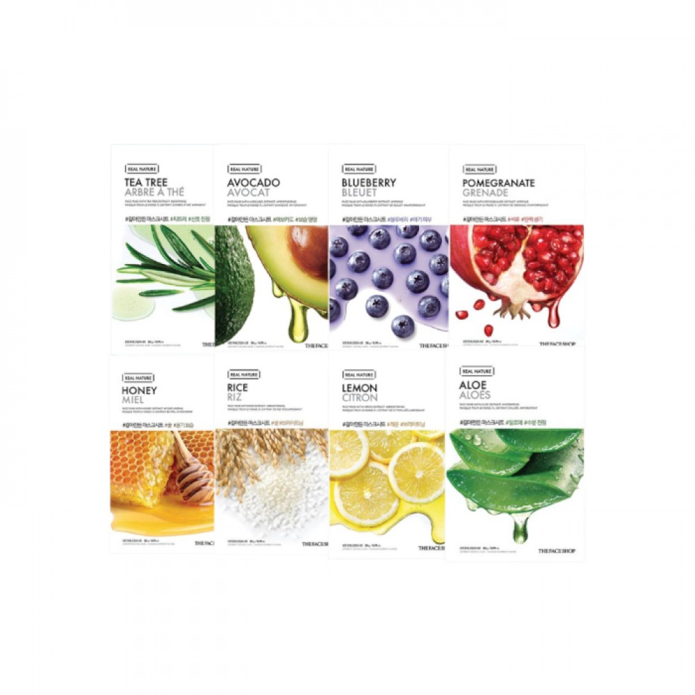 THE FACE SHOP Real Nature Face Mask Buffet Set