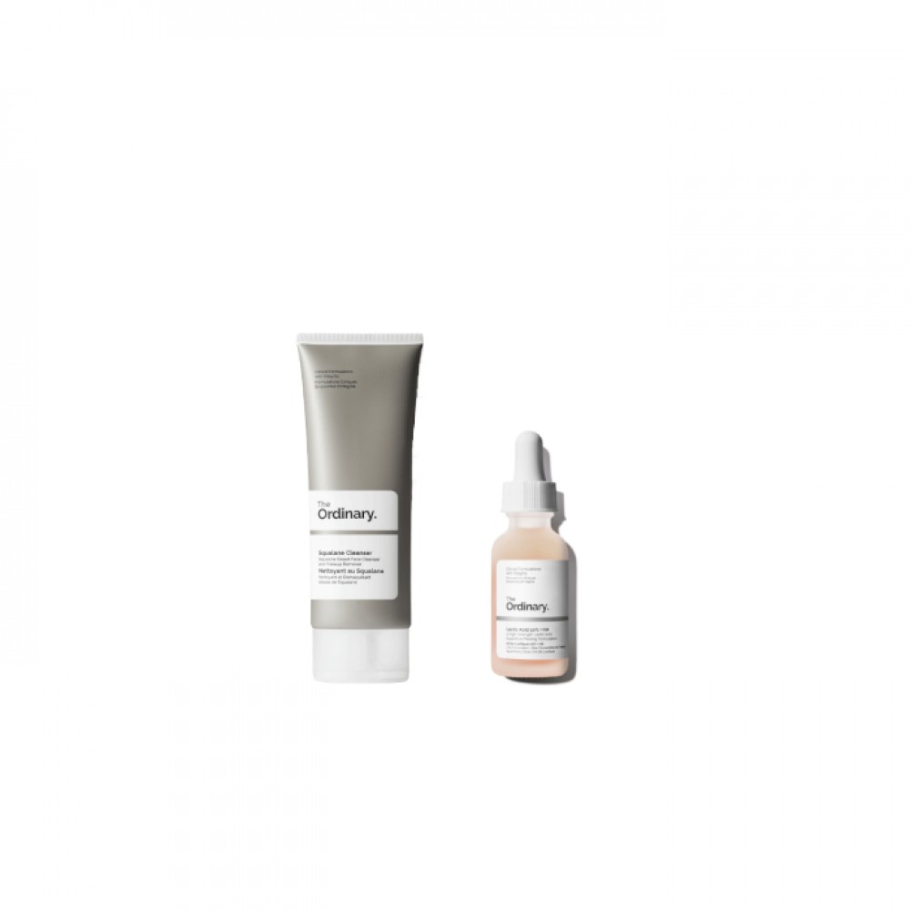 The Ordinary - Lactic Acid 10% + HA - 30ml (1ea) + Squalane Cleanser - 50ml (1ea) Set