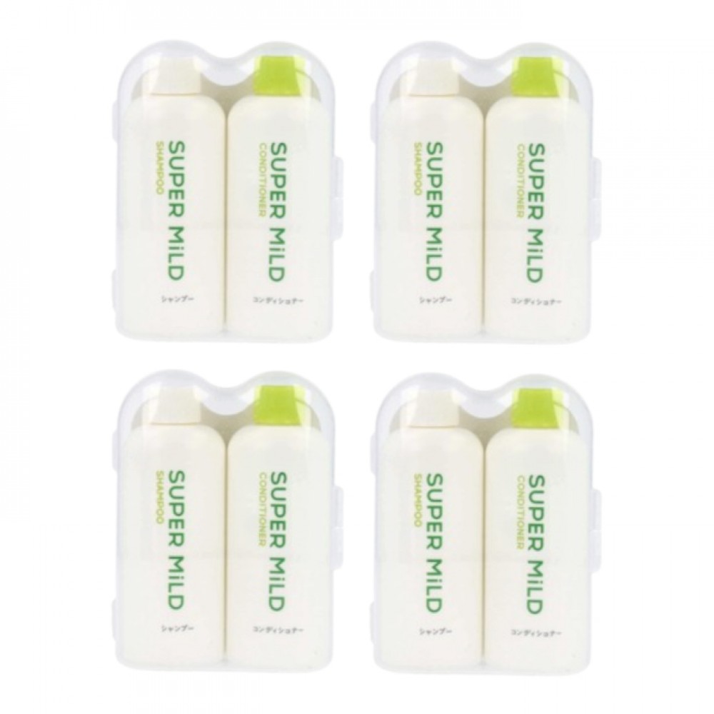 Shiseido - Super Mild Shampoo & Conditioner Mini Size Set - 50ml X 2 (4ea) Set