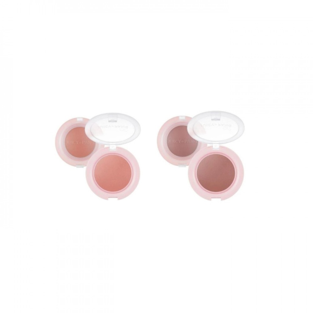 A'PIEU Juicy-Pang Jelly Blusher - 4.8g - BE02 Fig (1ea) + CR01 Peach (1ea) Set