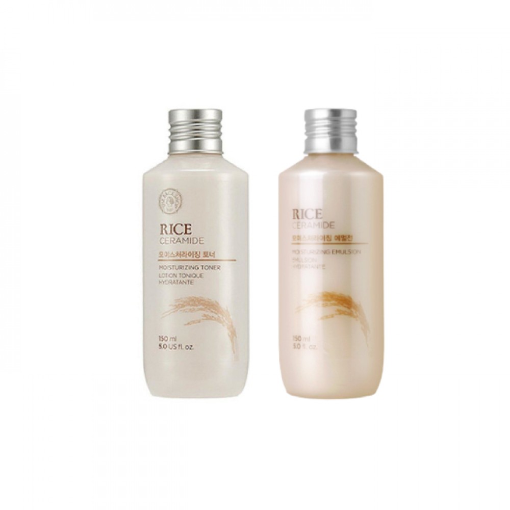 THE FACE SHOP - Rice & Ceramide Moisturizing Toner + Emulsion Set