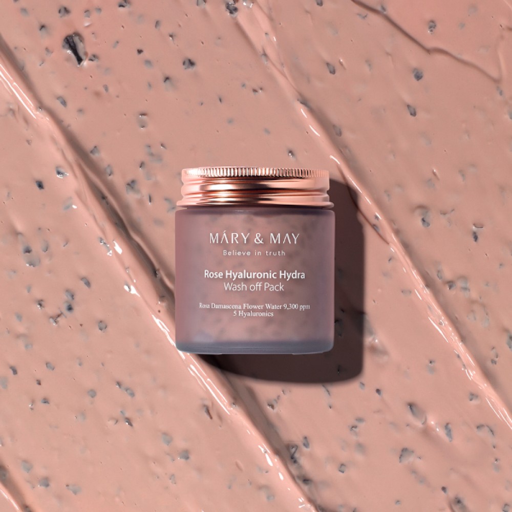 Mary&May - Rose Hyaluronic Hydra Wash Off Pack - 125g