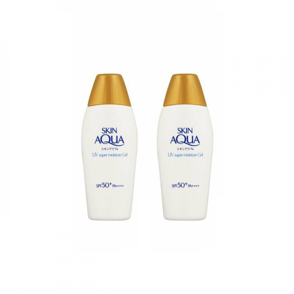 Rohto Mentholatum Skin Aqua UV Super Moisture Gel Hydrating Sunscreen (2ea) Set