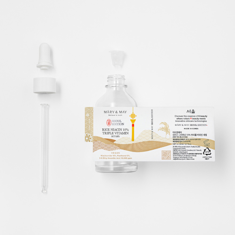 Mary&May - Rice Niacin 10% Triple Vitamin Serum - 80ml