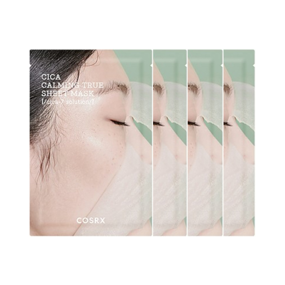 COSRX - Pure Fit Cica Calming True Sheet Mask - 4pcs