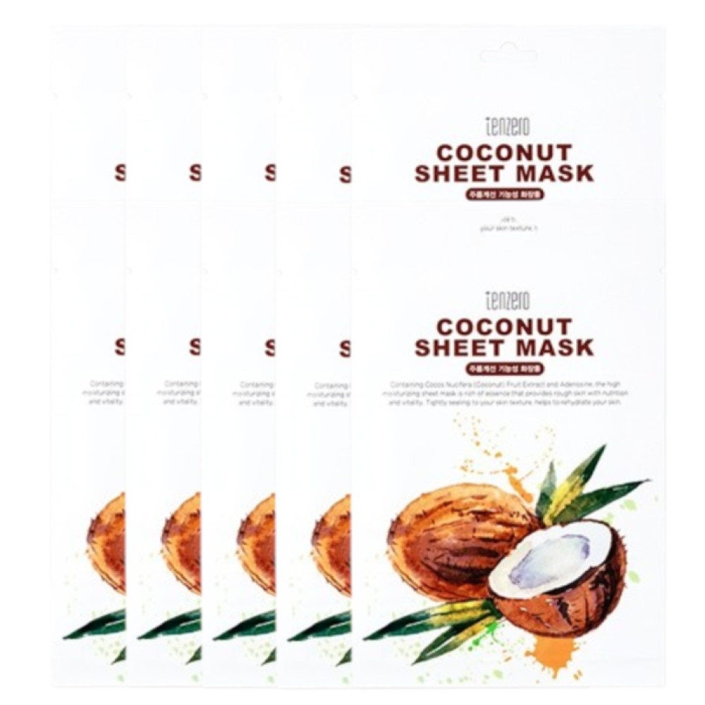 tenzero - Coconut Sheet Mask - (10ea) Set