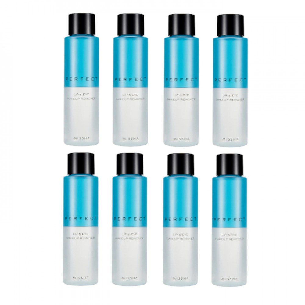 MISSHA - Perfect Lip & Eye Makeup Remover - 155ml (8ea) Set