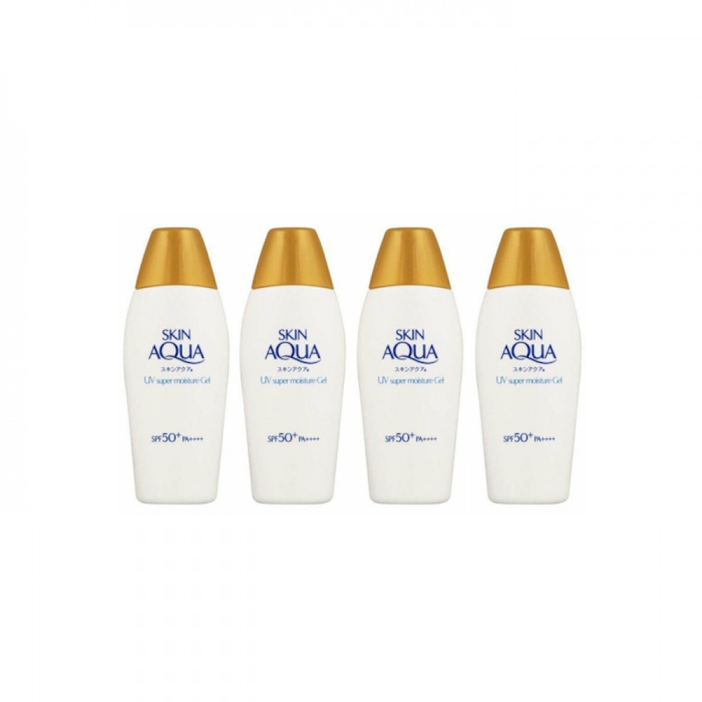 Rohto Mentholatum Skin Aqua UV Super Moisture Gel Hydrating Sunscreen (4ea) Set