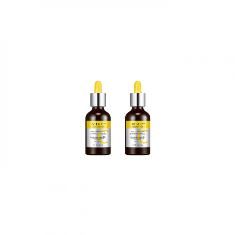 MISSHA Vita C Plus Spot Correcting & Firming Ampoule (New Version) - 30ml(2ea) Set
