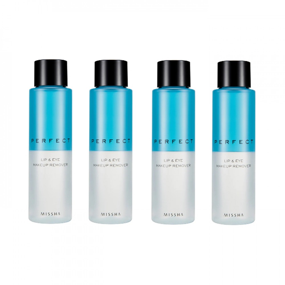 MISSHA - Perfect Lip & Eye Makeup Remover - 155ml (4ea) Set