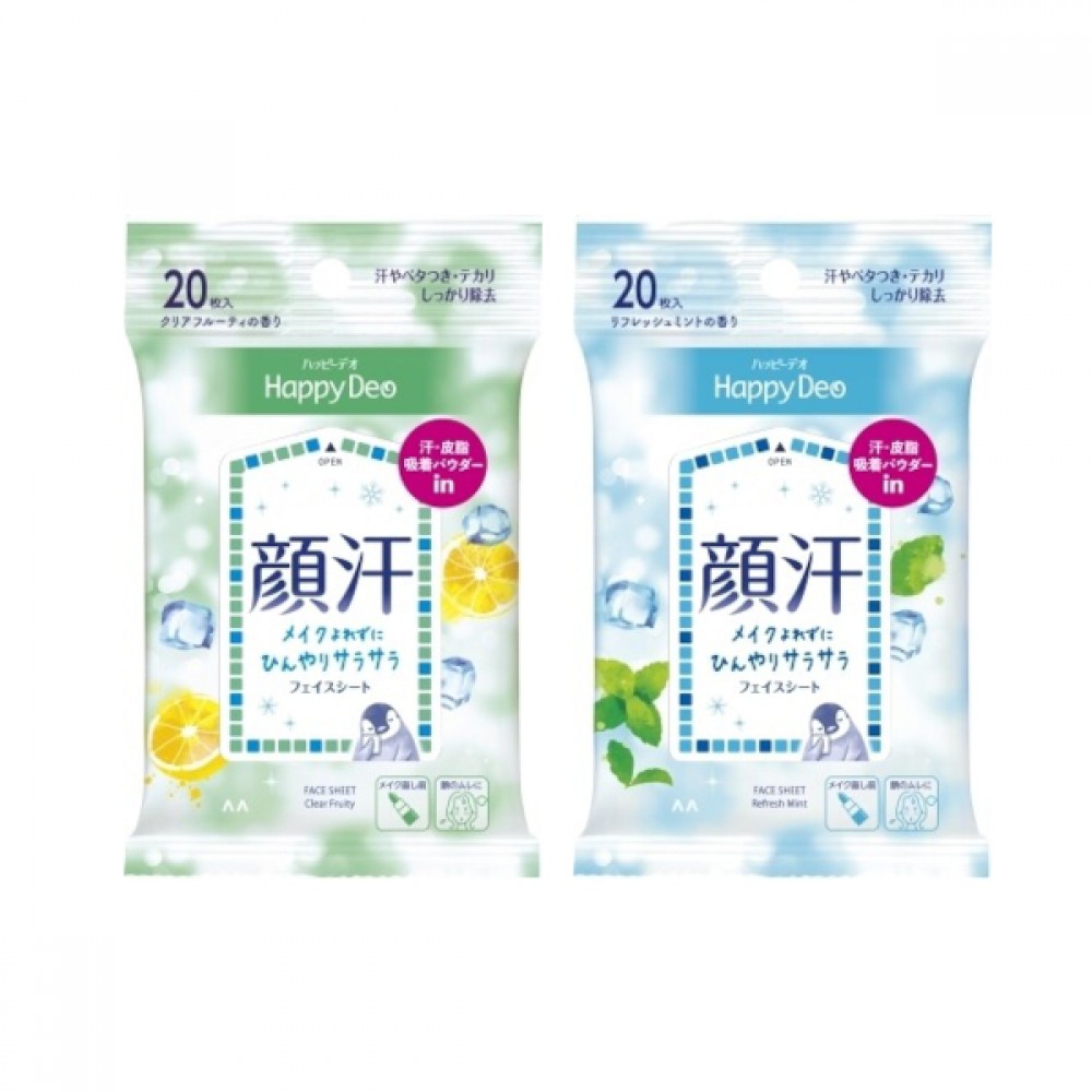 Mandom - Happy Deo Body Sheet - 20 sheets