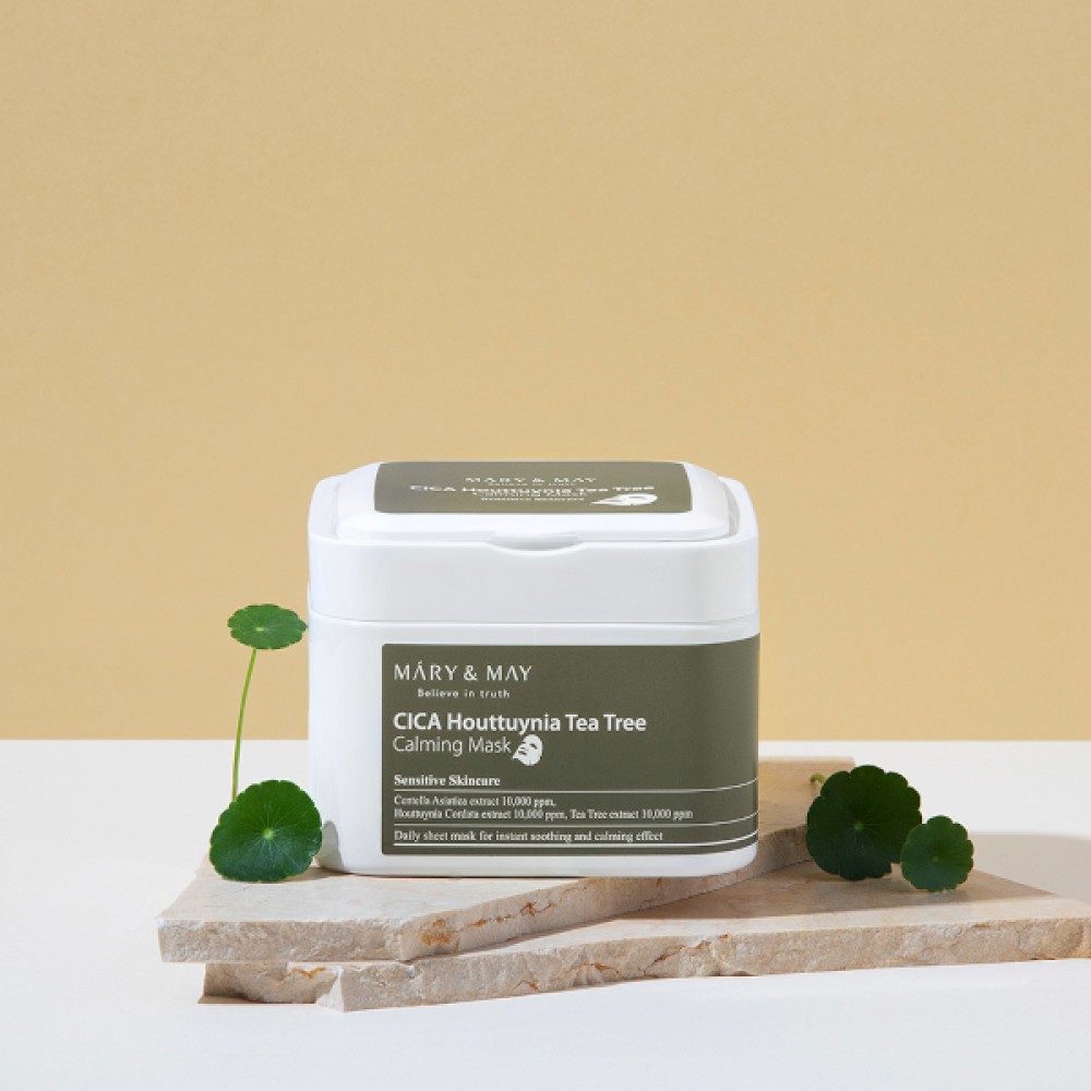 Mary&May - CICA Houttuynia Tea Tree Calming Mask - 30pcs/400g