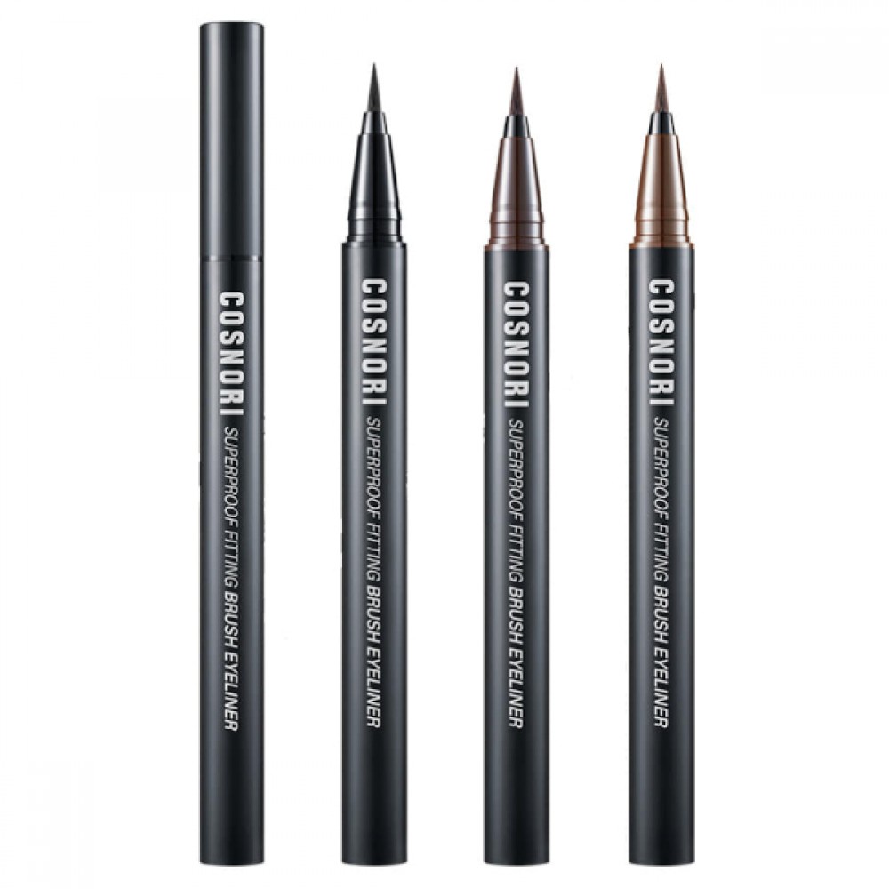 COSNORI - Superproof Fitting Brush Eyeliner - 0.6g