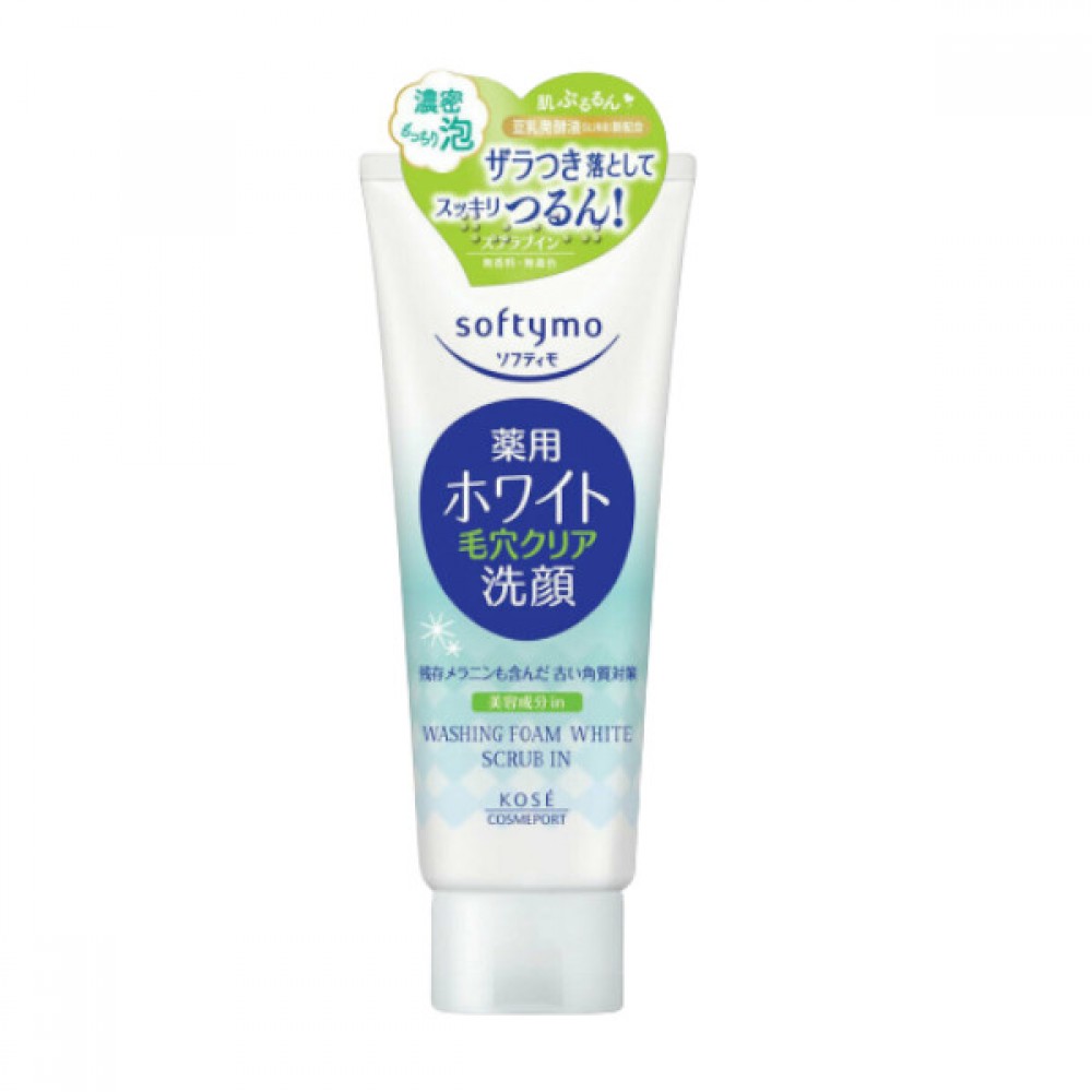 Kose - Softymo White Scrub In Washing Foam - 150g