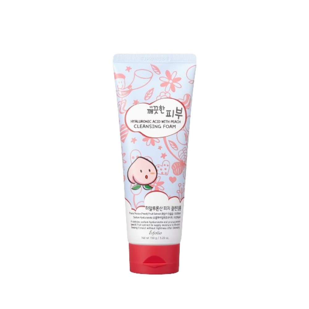 esfolio - Hyaluronic Acid with Peach Cleansing Foam - 150g