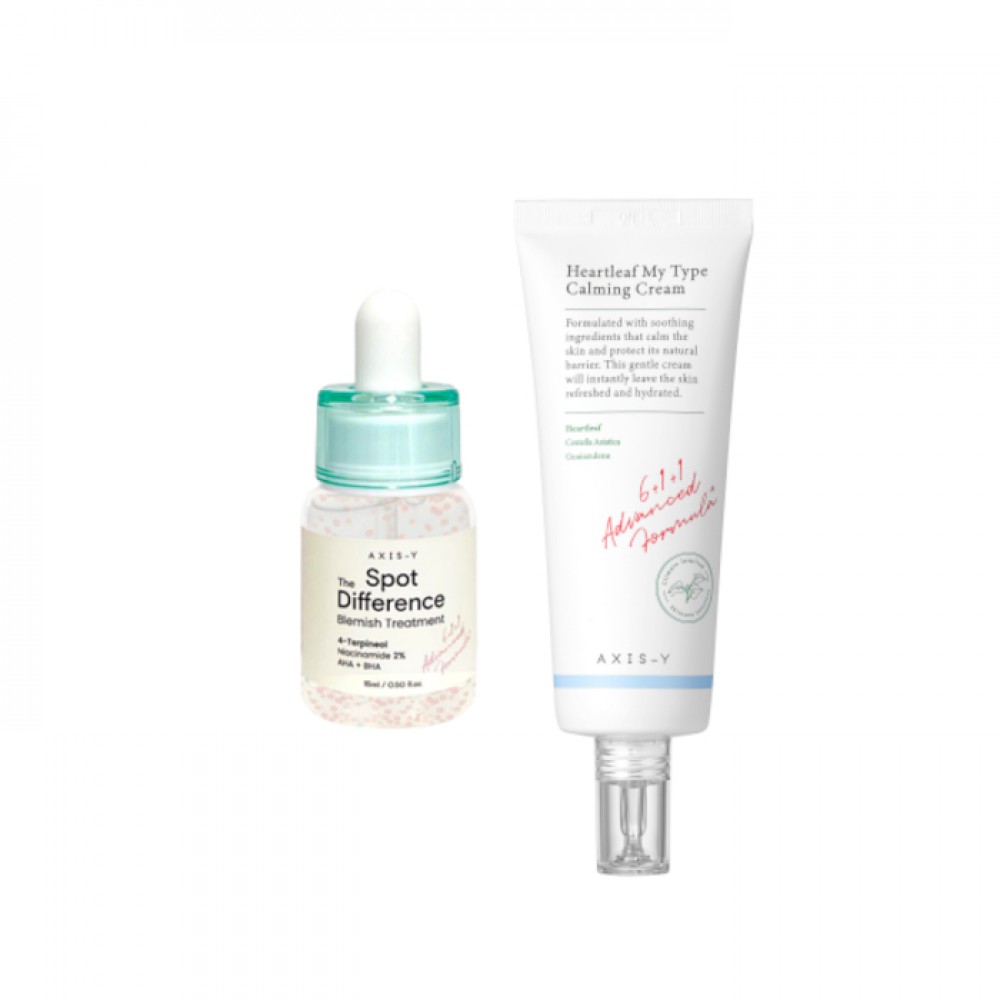 AXIS-Y Heartleaf My Type Calming Cream X Spot The Difference Blemish Treatment
