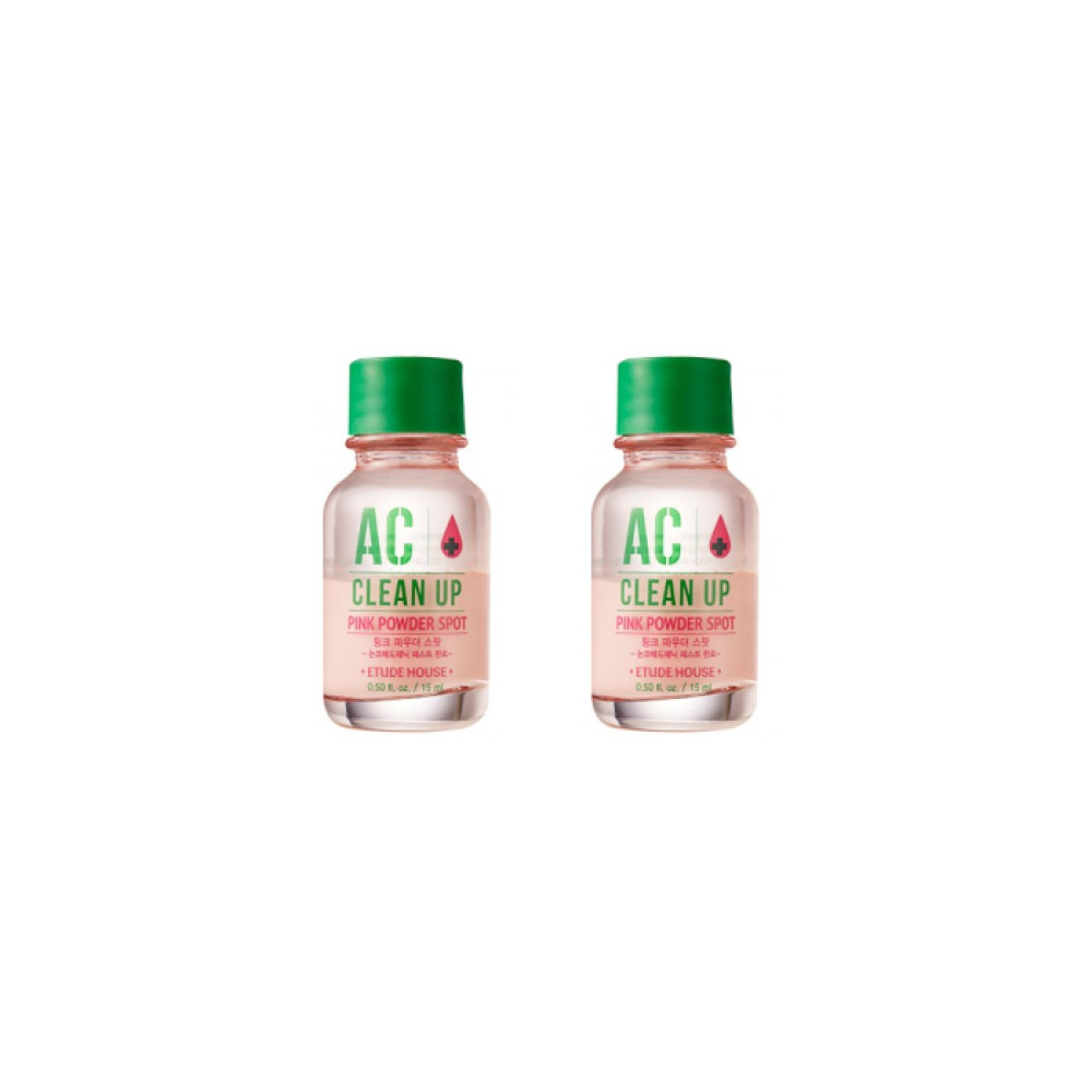 ETUDE - AC Clean Up Pink Powder Spot - 15ml (2ea) Set