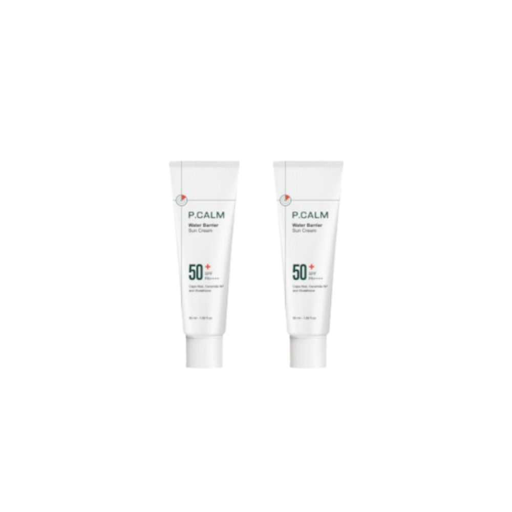 P.CALM - Water Barrier Sun Cream SPF50+ PA++++ - 50ml (2ea) Set