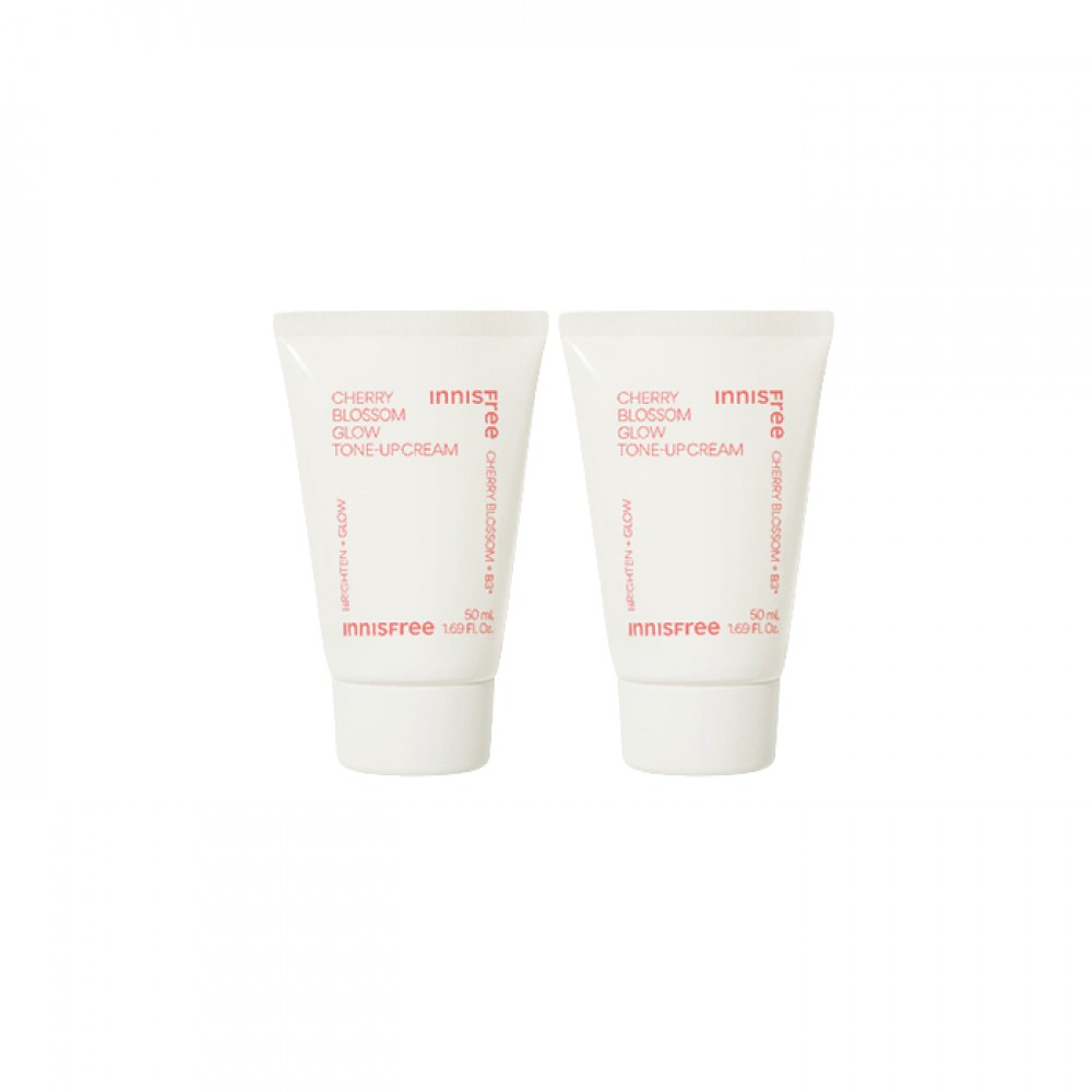 innisfree Cherry Blossom Glow Tone-up Cream - 50ml (2ea) Set