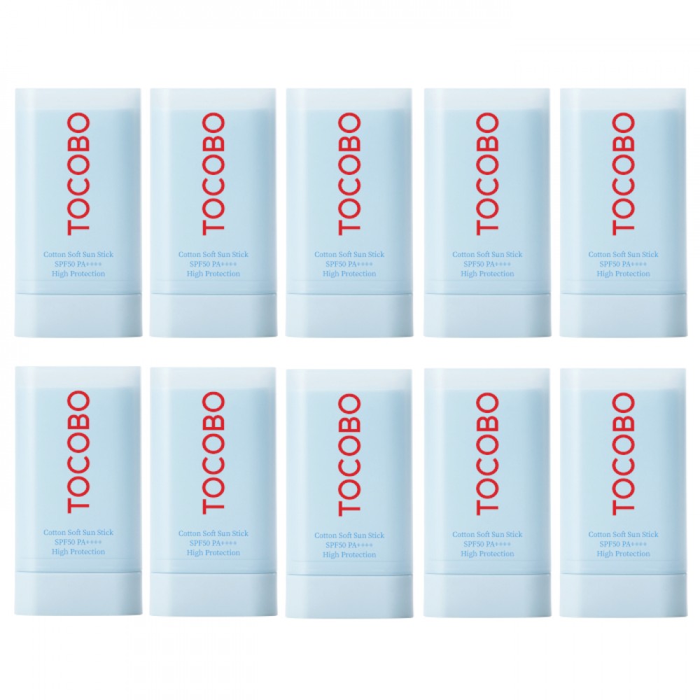 TOCOBO - Cotton Soft Sun Stick SPF50 PA++++ - 19g (10ea) Set