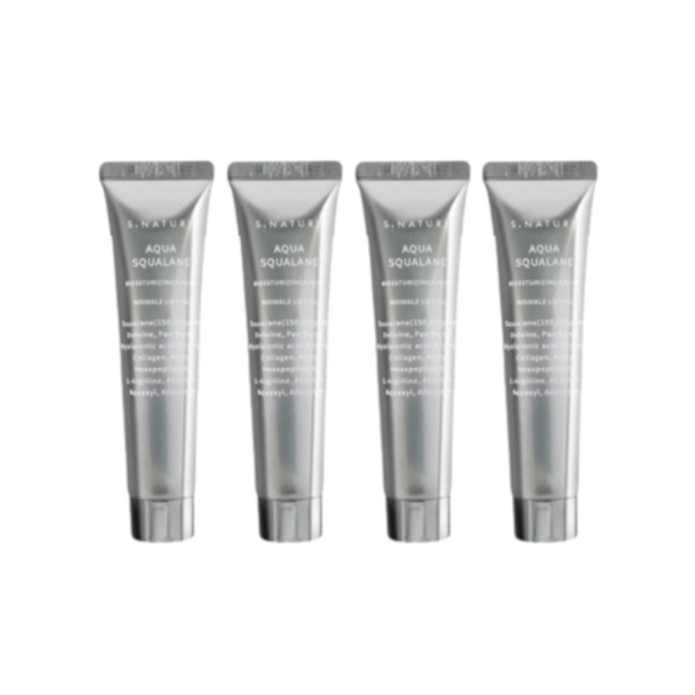 S.NATURE - Aqua Squalane Moisturizing Cream - 60ml (4ea) Set