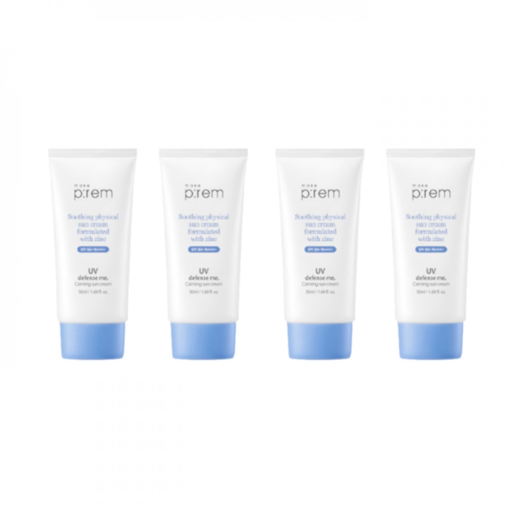 make p:rem UV Defense Me. Calming Sun Cream (4ea) Set
