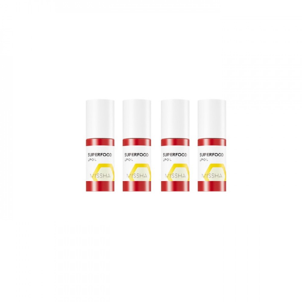 MISSHA Superfood Lip Oil - No.Honey (4ea) Set